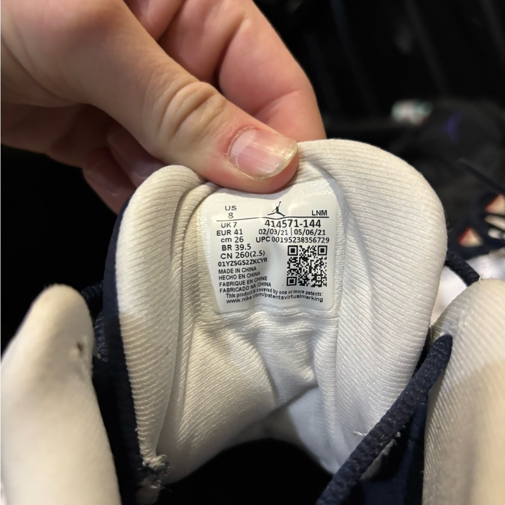 Jordan Sneakers - White and Navy Jordan 13